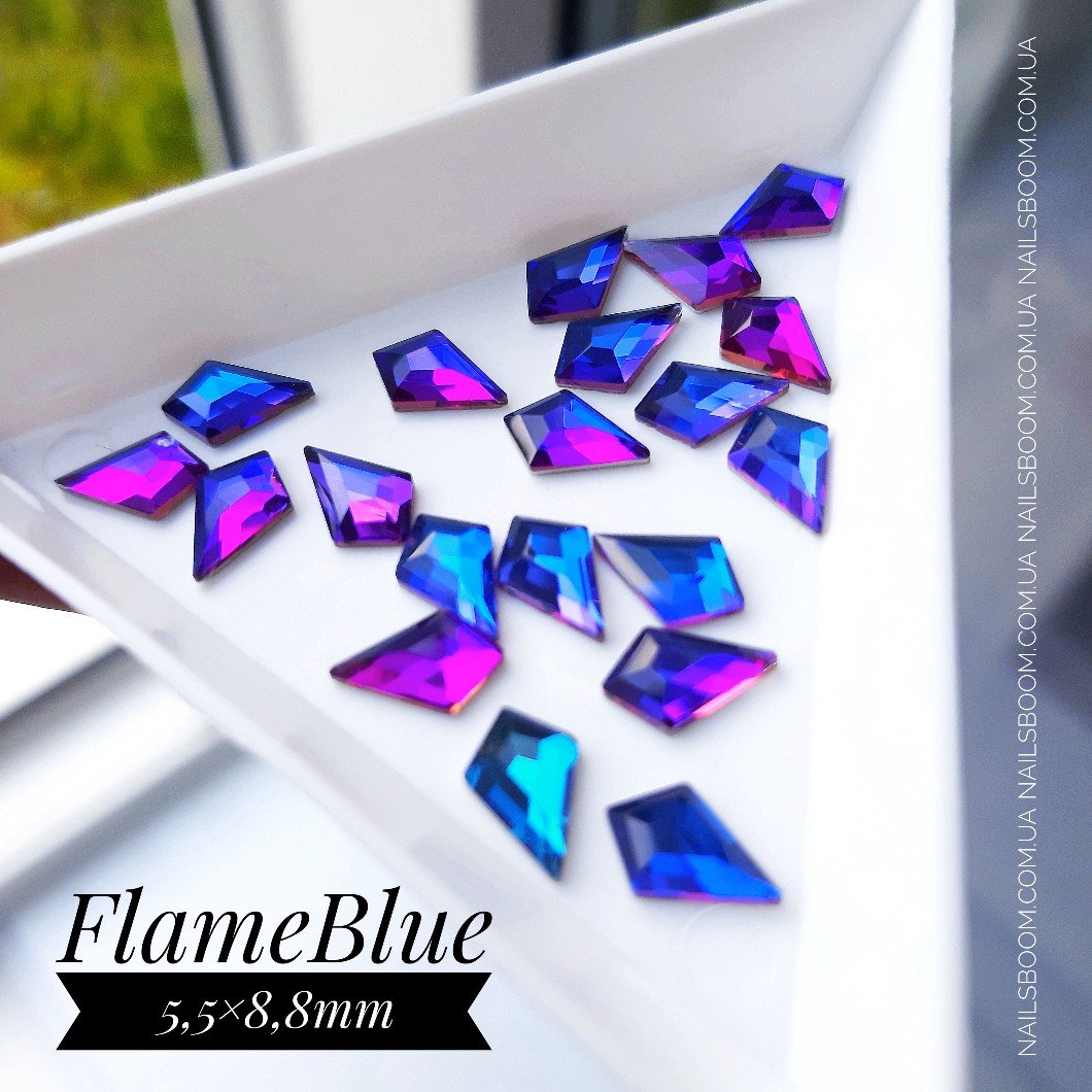 Стразы Kite Flame Blue, 10 шт