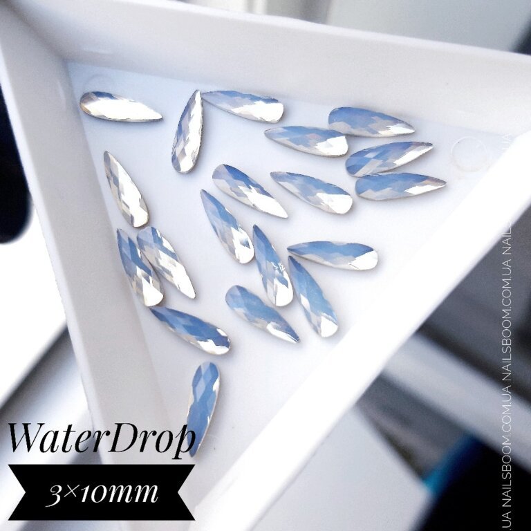 Стразы Стразы WaterDrop Opal 3×10 мм, 10 шт