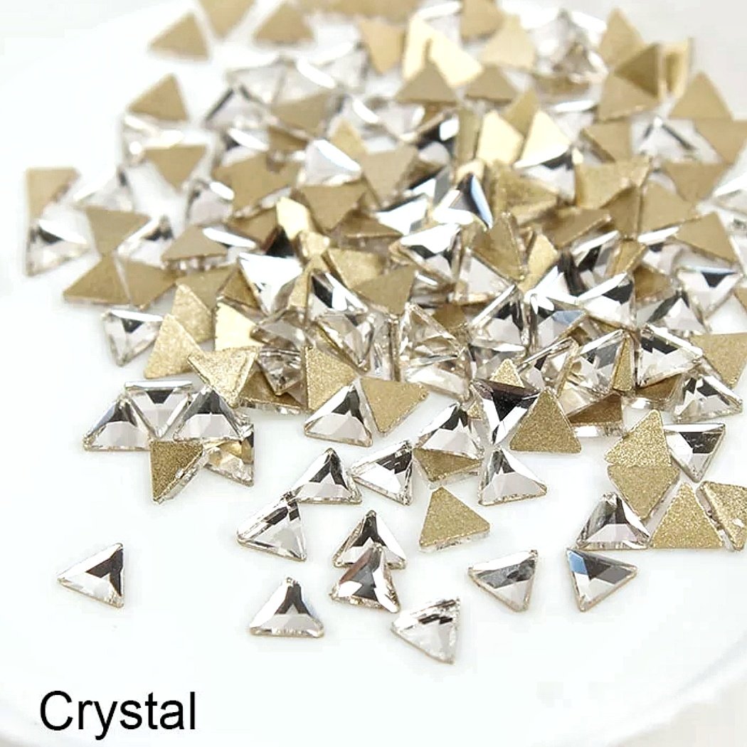 Стразы Crystal треугольник 3×3 мм, 10 шт