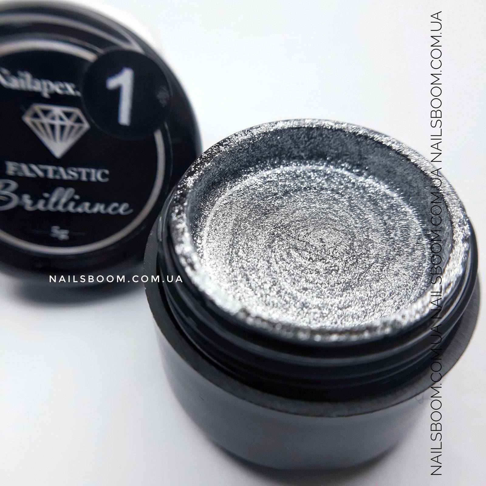 Гель-фарба Nail Apex Brilliance №01 (срібло), 5 мл