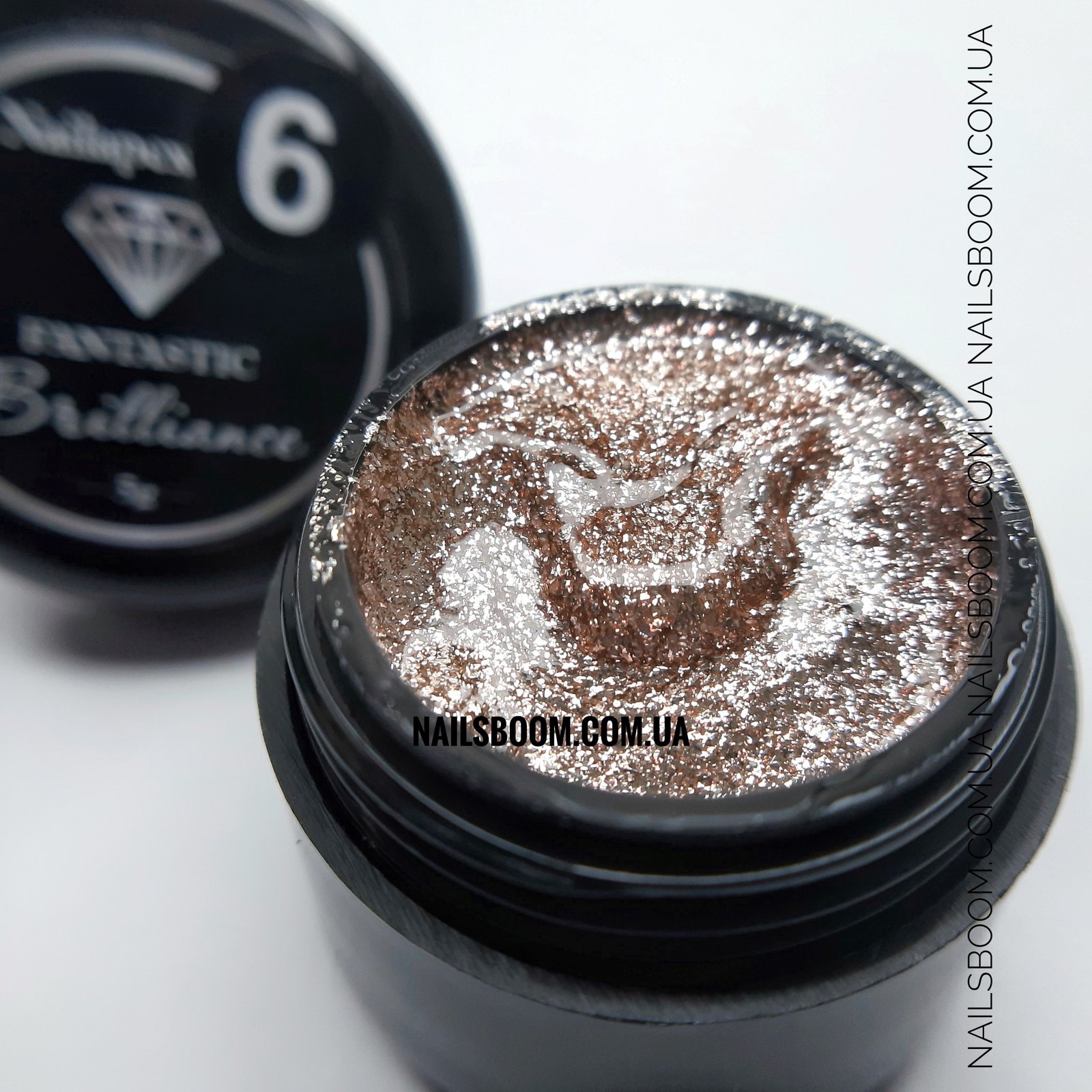 Гель-фарба Nail Apex Brilliance №06 (рожеве золото), 5 мл