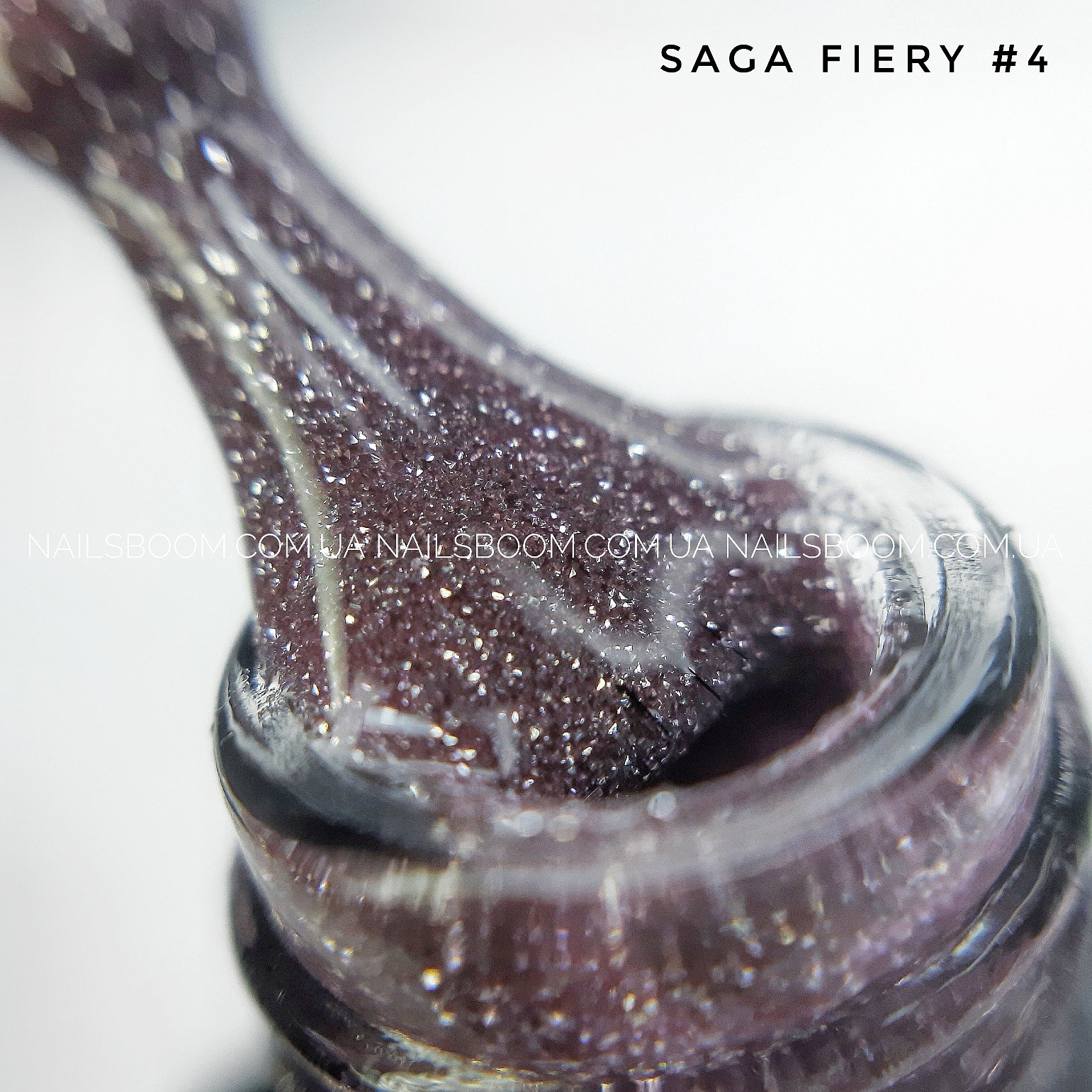 Світловідбиваючий гель-лак Saga Fiery 04 (рожевий), 10 мл