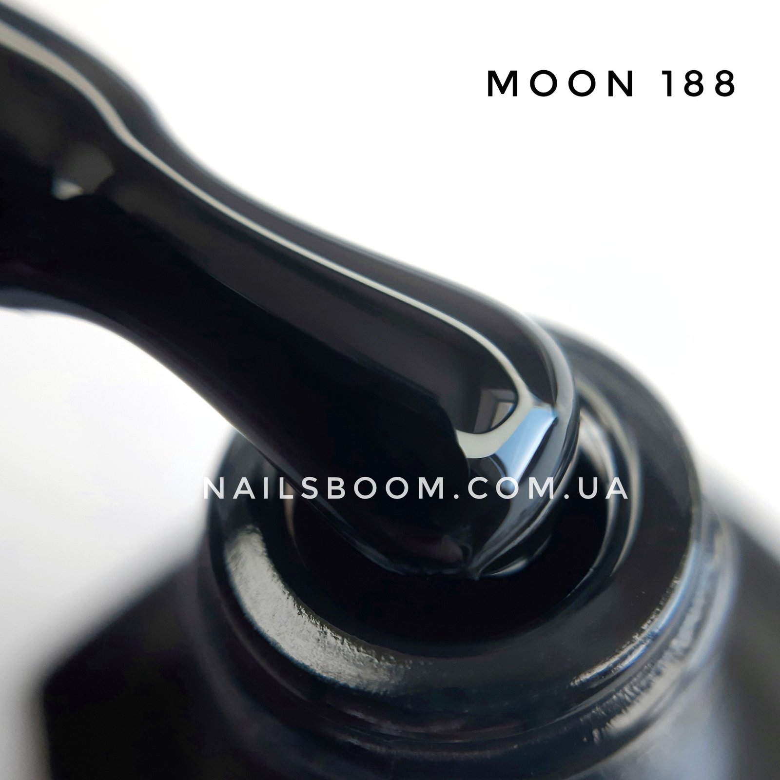Гель-лак Moon Full №188 (черный), 8 мл