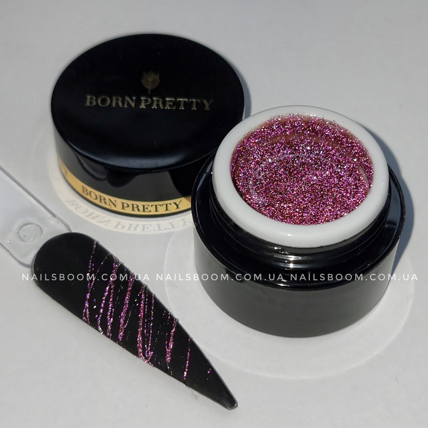 Світловідбиваюча павутинка Born Pretty рожева, 5 мл