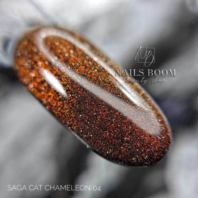 Світловідбиваючий гель-лак Saga Cat Chameleon №04