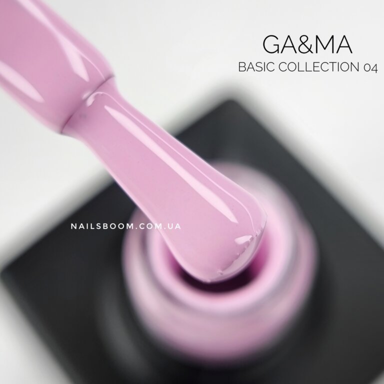 Гель-лак GA&MA Basic collection 004 блідо-рожевий, 10 мл