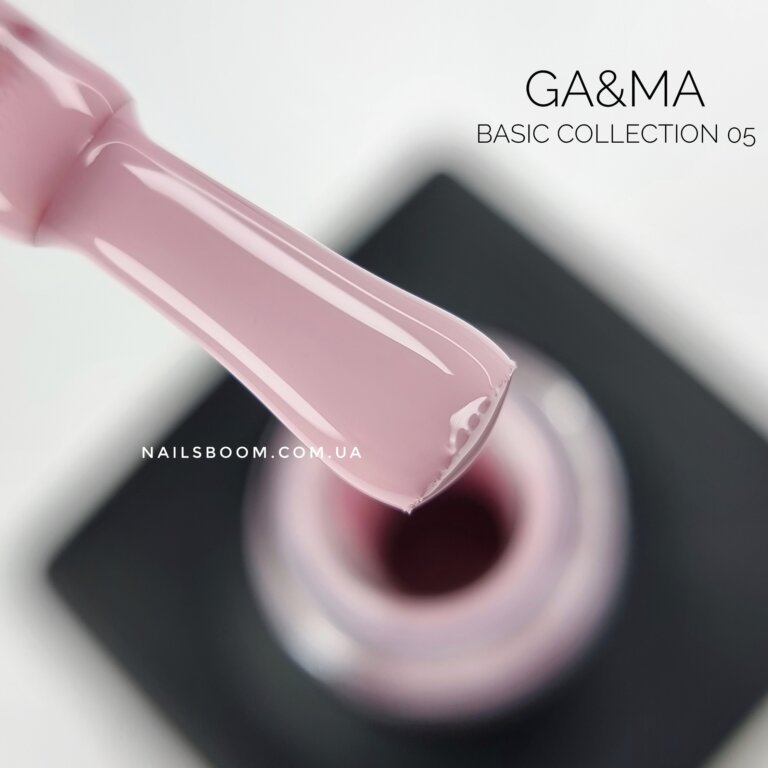 Гель-лак GA&MA Basic collection 005 кремово-рожевий, 10 мл