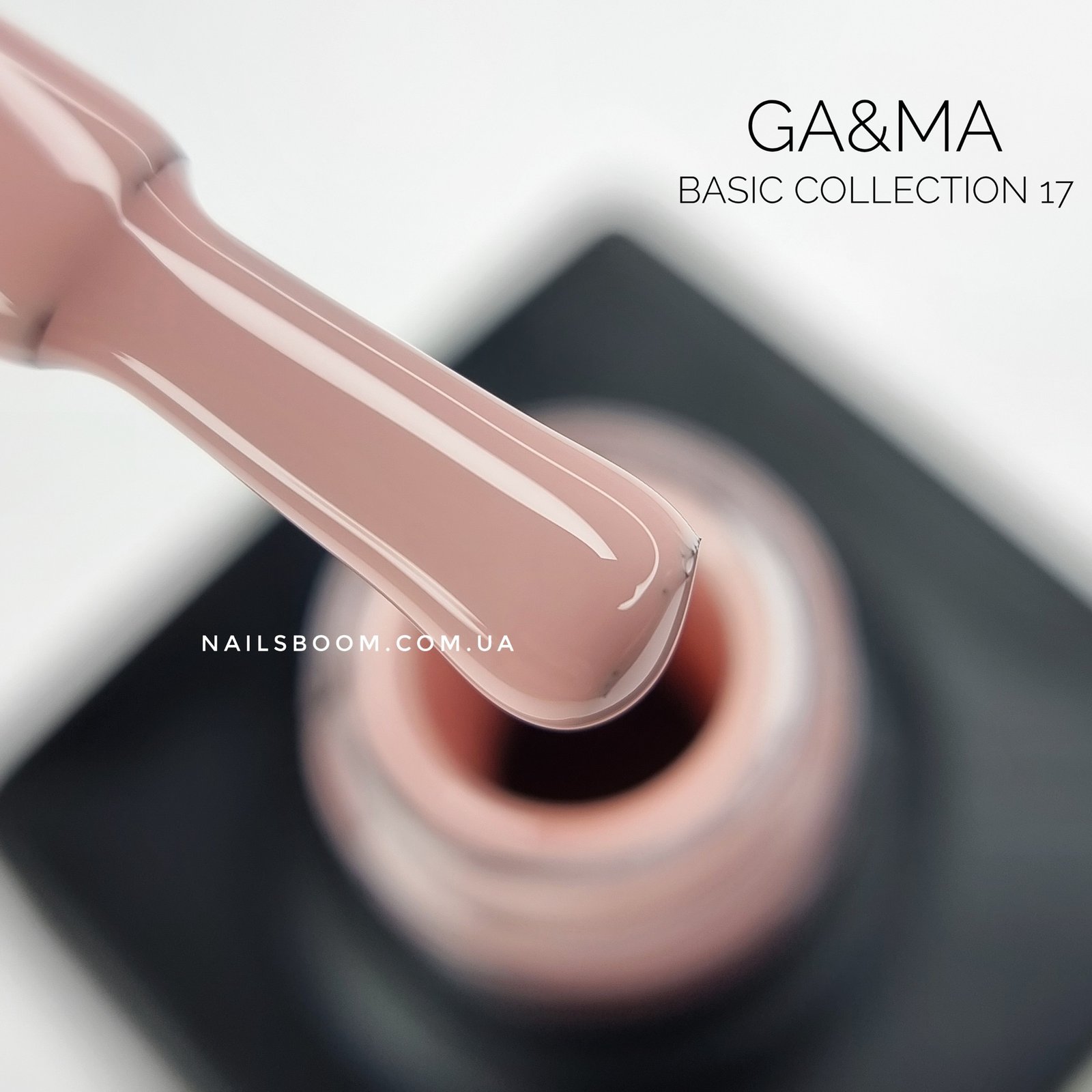 Гель-лак GA&MA Basic collection 017 світлий беж, 10 мл