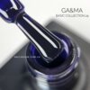 Гель-лак GA&MA Basic collection 024 темно-синій, 10 мл