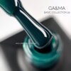 Гель-лак GA&MA Basic collection 029 темний зелений, 10 мл