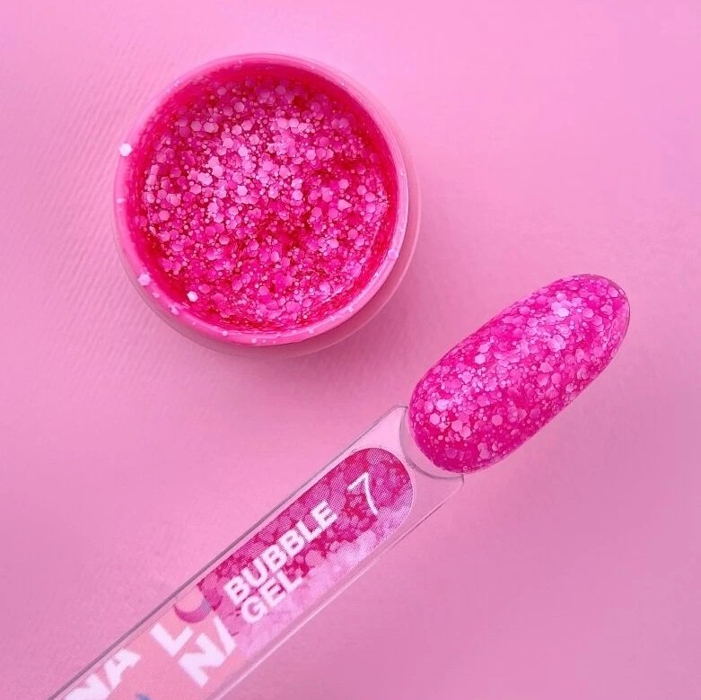 Глітерний гель LUNA BUBBLE Gel 07, 5 мл