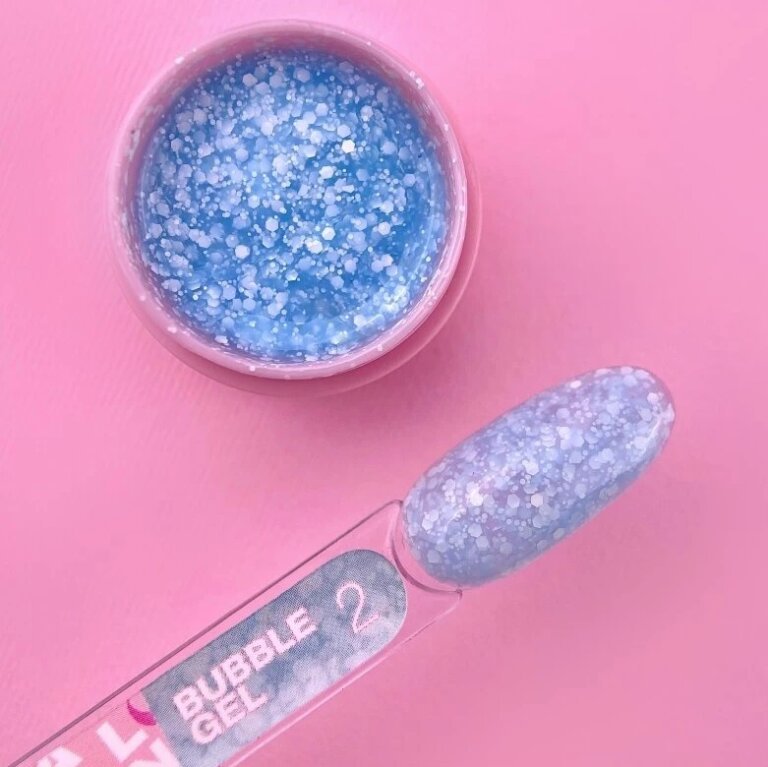 Глітерний гель LUNA BUBBLE Gel 02, 5 мл