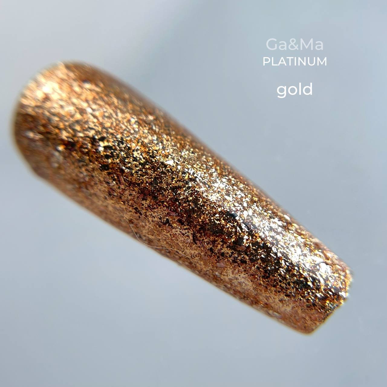 Гель-фарба металізована фольга GA&MA Platinum Gold gel, 5 мл