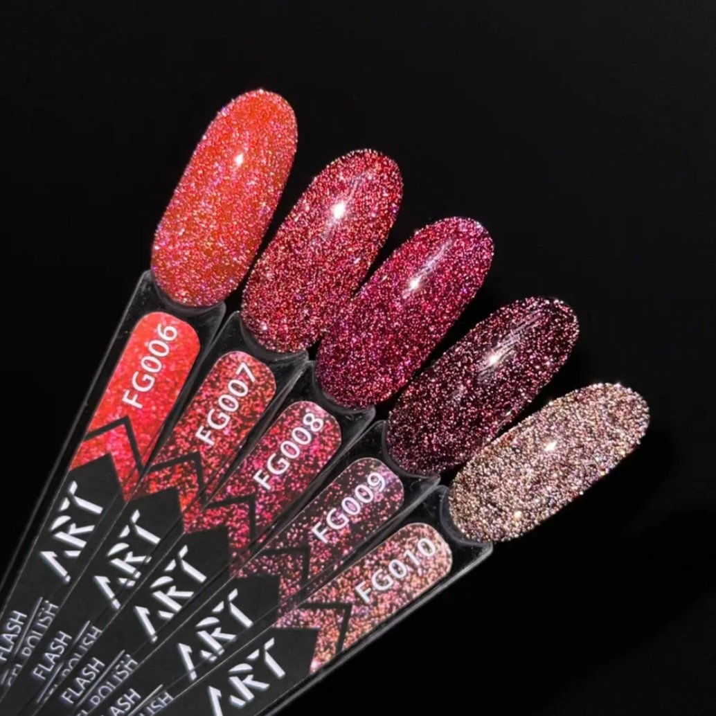 Screenshot_20230831_125059_Chrome Світловідбиваючий гель-лак ART Flash gel polish №FG010, 6 мл