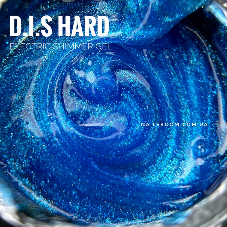 Камуфлюючий гель D.I.S nails Hard Electric&Shimmer, 28 мл