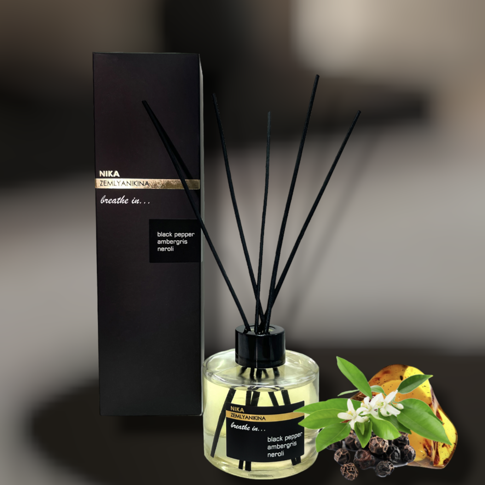 Аромадифузор Black Pepper/Ambergris/Neroli Nika Zemlyanikina, 130 мл