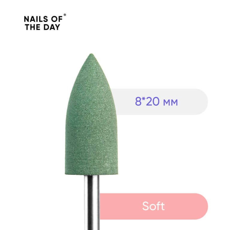frezy_8_20-mm_green-768x768 Силіконовий поліровщик Nails Of The Day зелений м'який, 8*20 мм