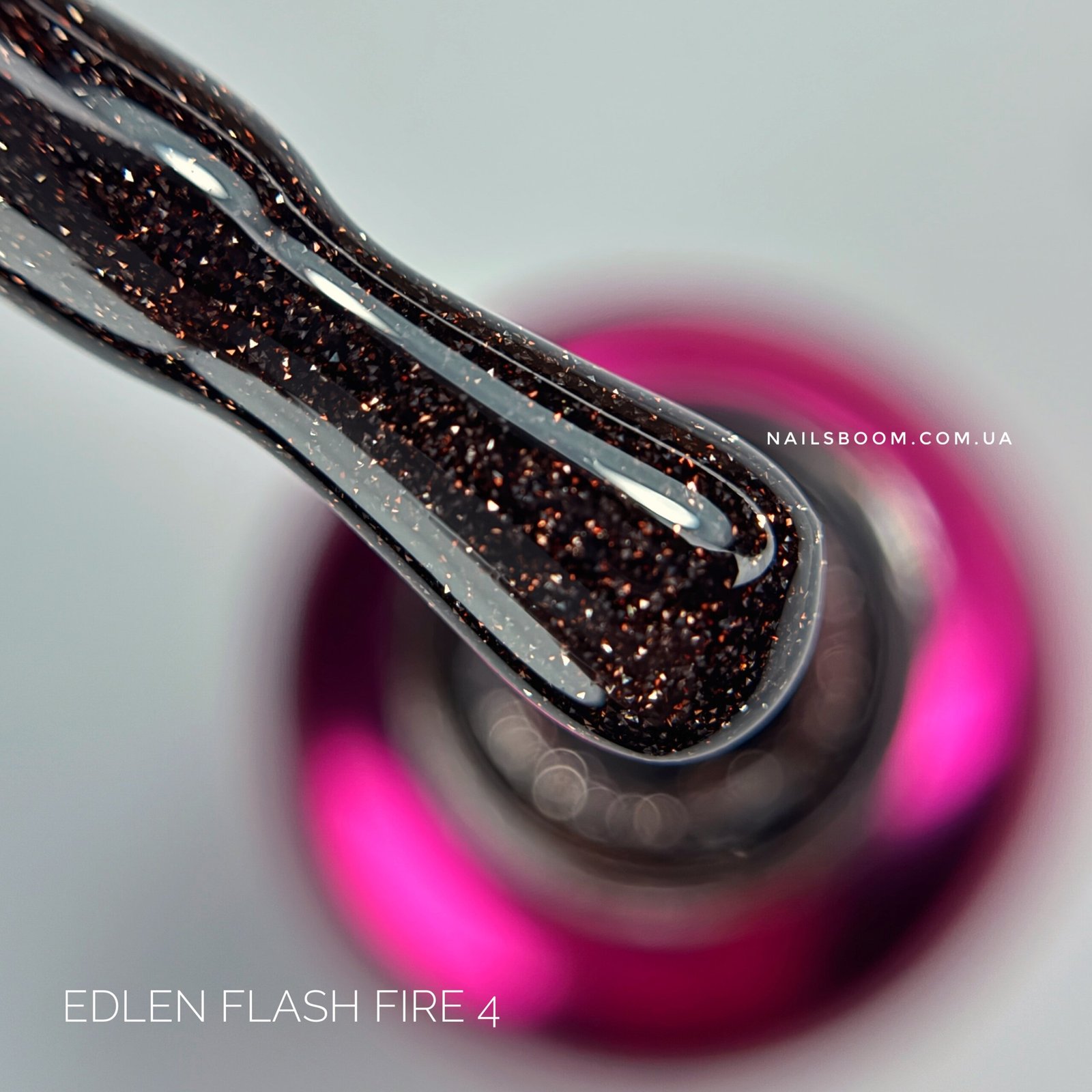 Світловідбиваючий гель-лак EDLEN Flash fire №04, 9 мл