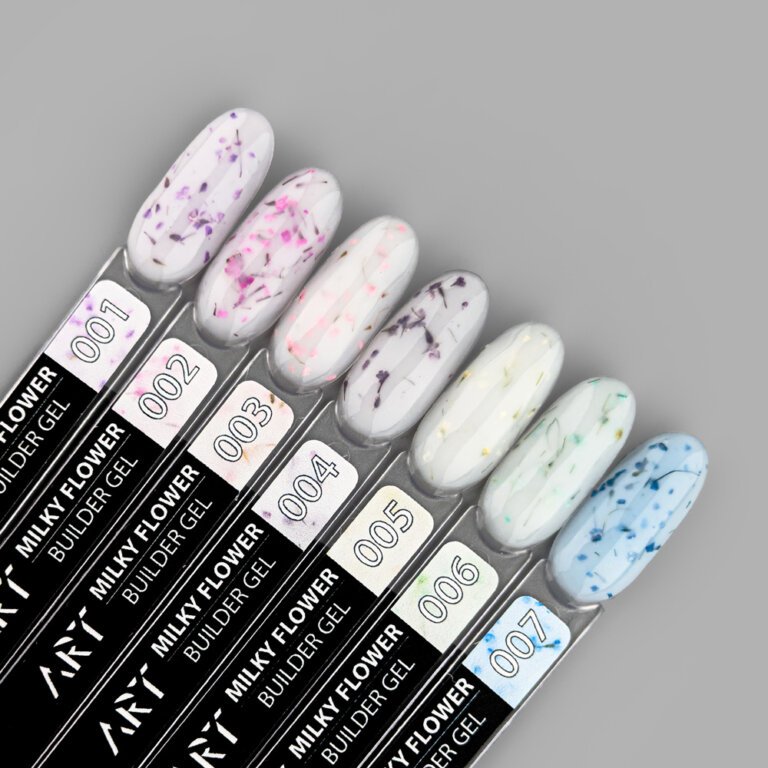 Гель з сухоцвітами ART Milky Flower Gel 01, 15 мл