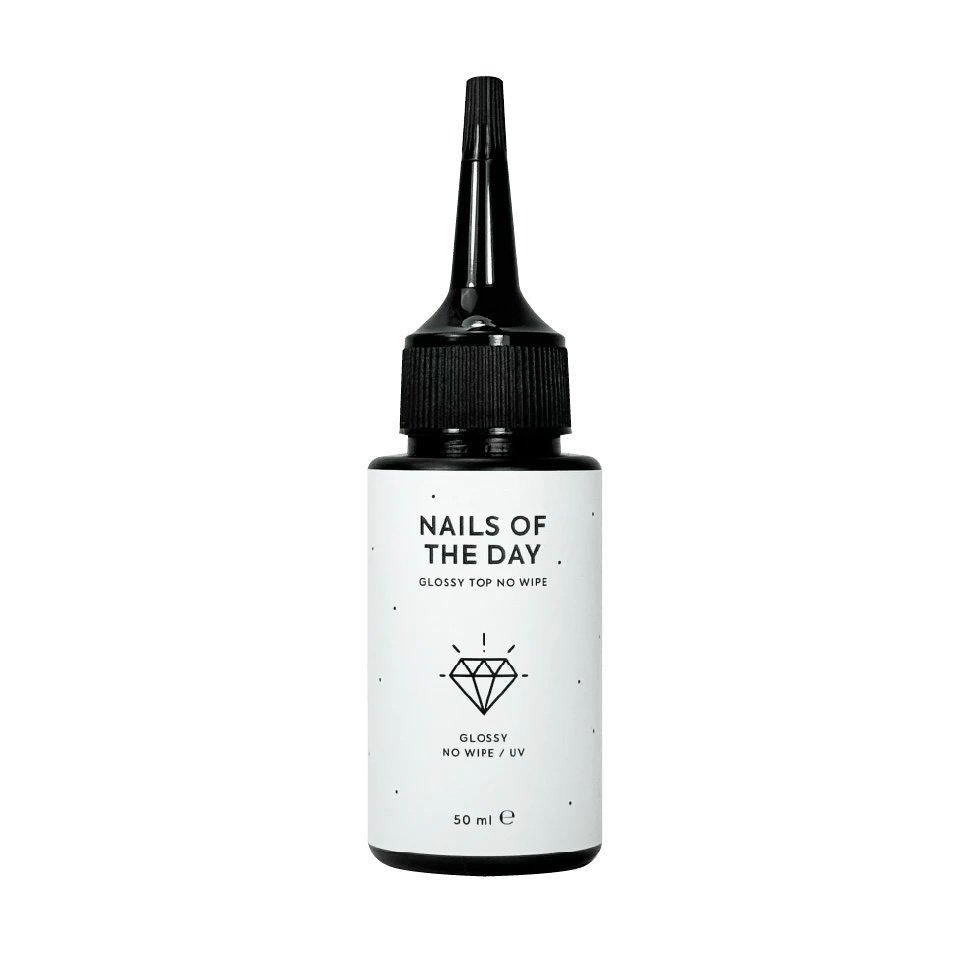 Топ без липкого шару (з УФ фільтром) NAILS OF THE DAY Glossy no wipe, 50 мл