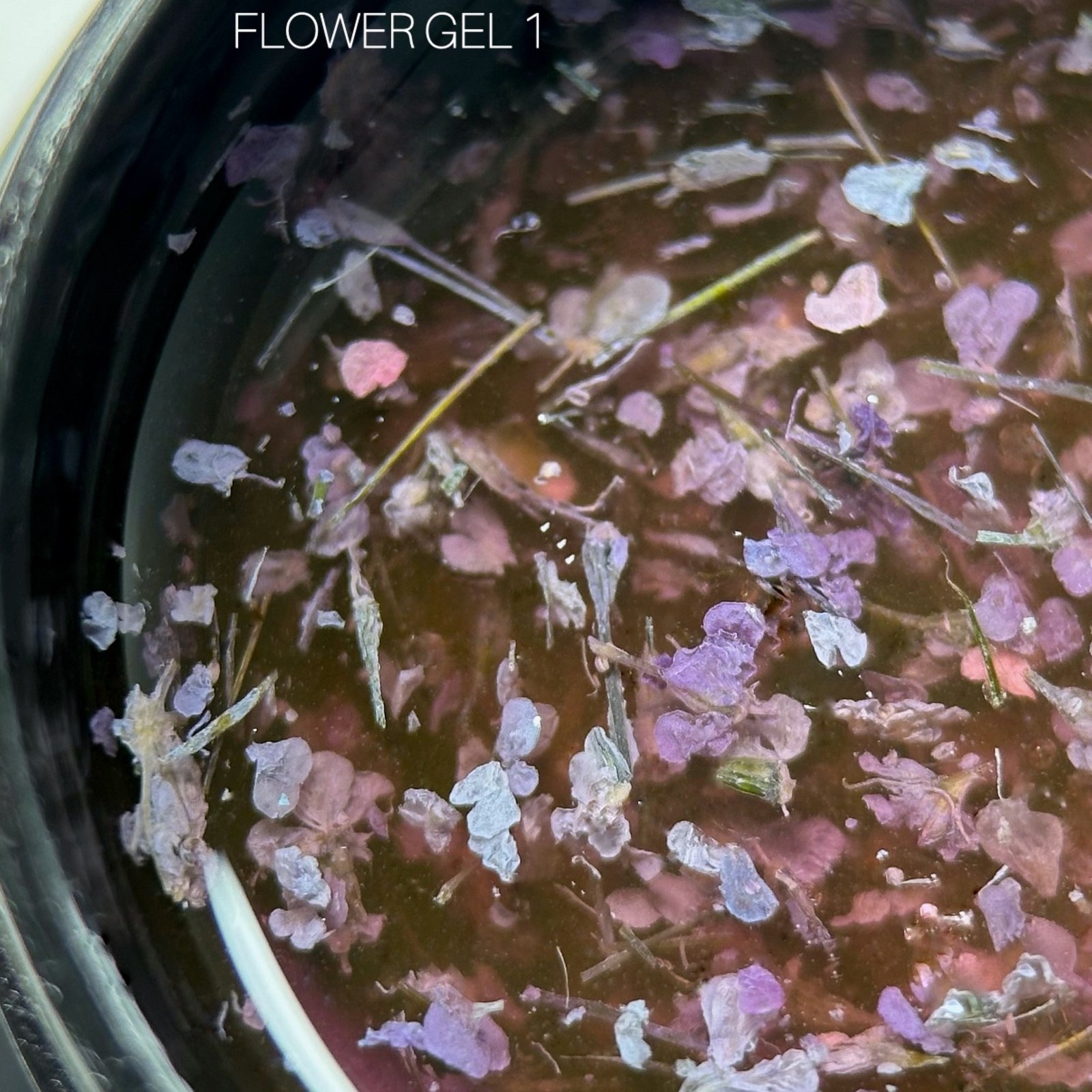 Гель-лак з сухоцвітами Saga Flower 01, 5 мл