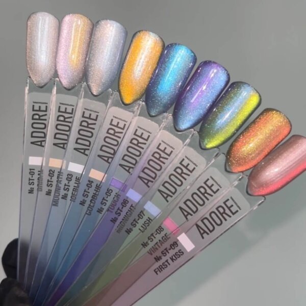 Гель-лак котяче око ADORE PROFESSIONAL Satin Cat Eye ST-03, 12 мл
