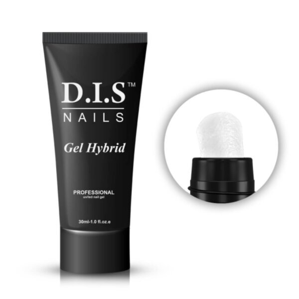 Полігель D.I.S nails Hybrid gel №12, 30 мл (білий)